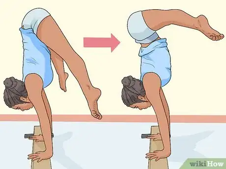 Image titled Do a Straddle Press Handstand Beam Mount Step 3