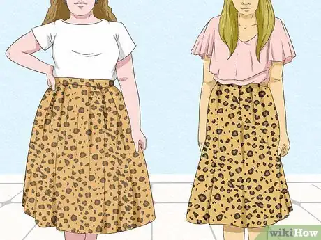 Image titled Style a Leopard Midi Skirt Step 1