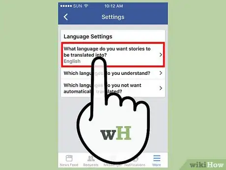 Image titled Change the Facebook Site's Viewing Language Step 6