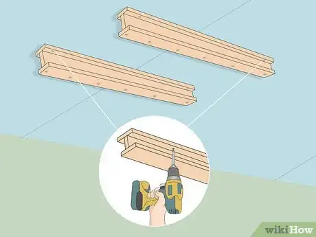 Image titled Create Garage Ceiling Sliding Storage Step 9