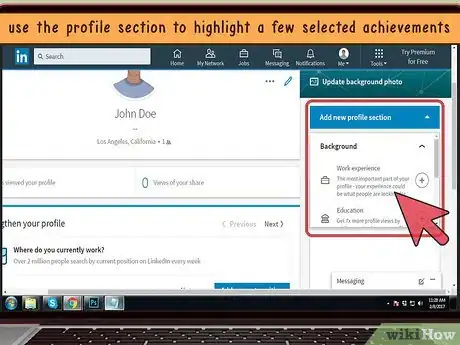 Image titled Write a LinkedIn Profile Step 7