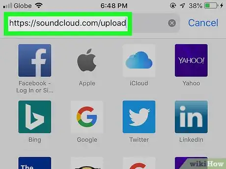 Image titled Upload Podcasts on SoundCloud on iPhone or iPad Step 1