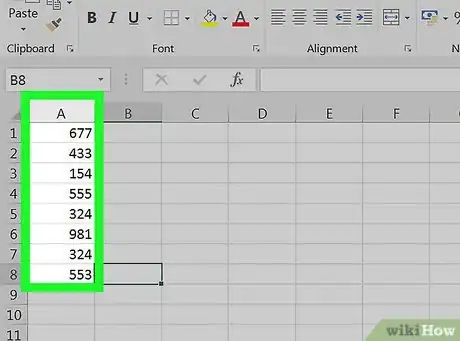 Image titled Calculate Standard Deviation in Excel Step 3