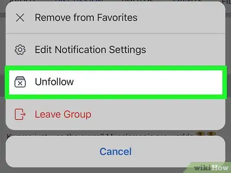 Image titled Block a Facebook Group on iPhone or iPad Step 4