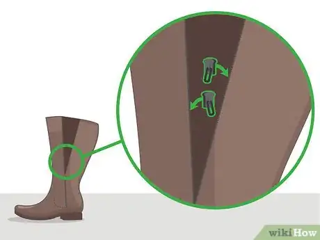 Image titled Stretch the Calf Area of Boots Step 6