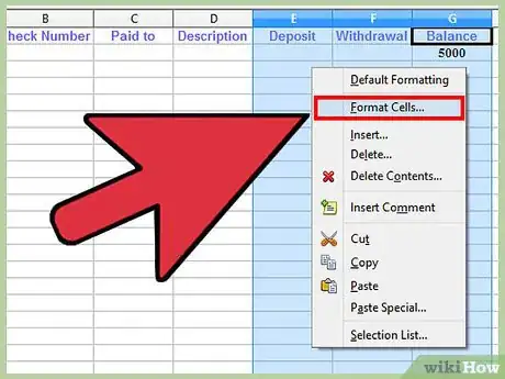 Image titled Create a Check Register with OpenOffice.org Calc Step 7