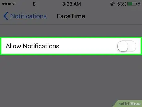 Image titled Turn Off FaceTime Notifications on an iPhone Step 4