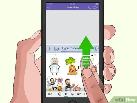 Image titled Use Bitmoji with Viber on iPhone or iPad Step 7