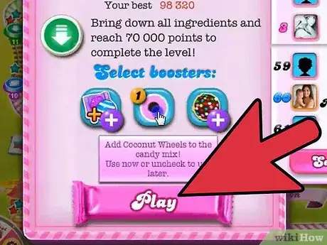 Image titled Use the Coconut Wheel in Candy Crush Step 3