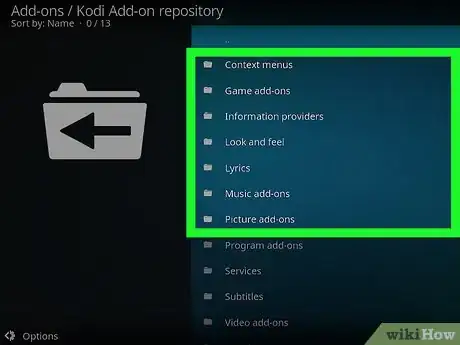 Image titled Install Add‐Ons on Kodi on Android Step 5