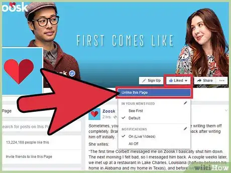 Image titled Unsubscribe from Zoosk on Facebook Step 7