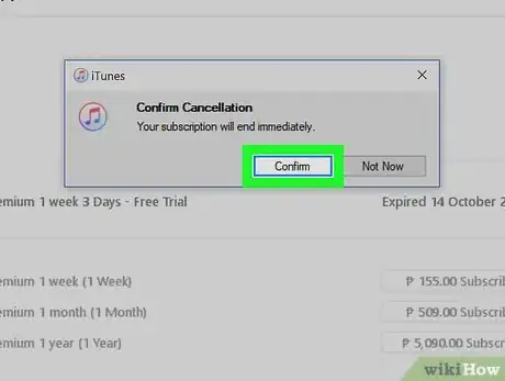Image titled Cancel an iTunes Subscription on PC or Mac Step 8