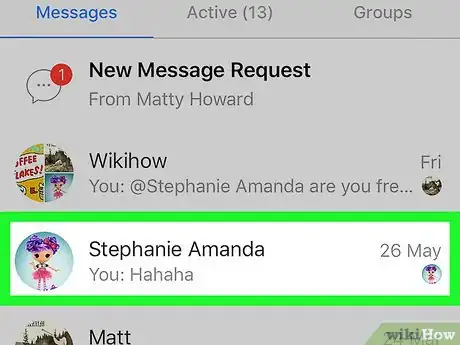 Image titled Export Messages on Facebook Step 2