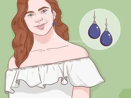 Image titled Wear Drop Earrings Step 1