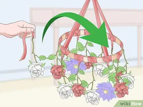 Image titled Make a Hanging Flower Chandelier Step 17