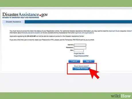 Image titled Register Early for Federal Disaster Assistance Step 3