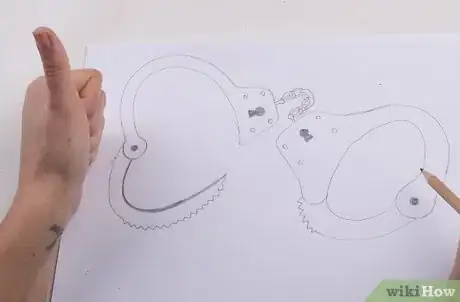 Image titled Draw Empty Handcuffs Step 26