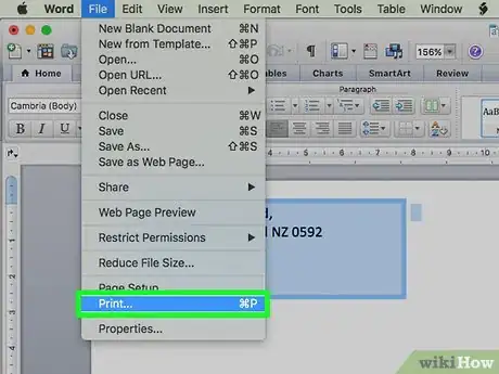 Image titled Print on an Envelope Using Microsoft Word Step 31