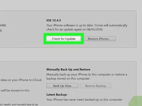Image titled Update an iPhone Through iTunes Step 5