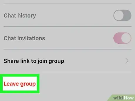 Image titled Leave a Group Chat on Skype on iPhone or iPad Step 8