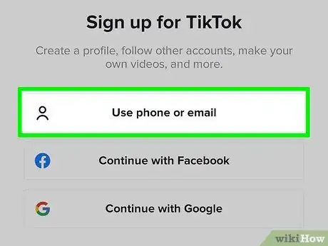 Image titled Create a TikTok Account Step 3