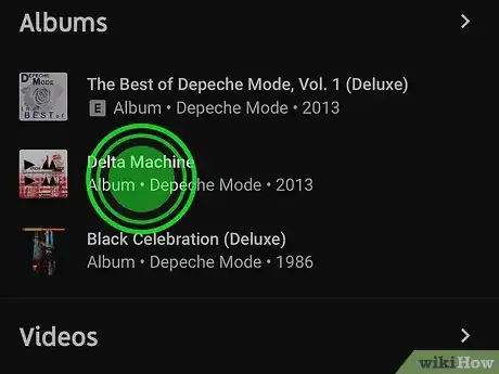 Image titled Save Albums to Your Library on YouTube Music on iPhone or iPad Step 3