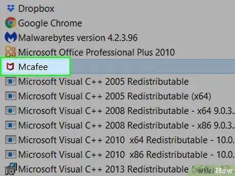 Image titled Uninstall McAfee Internet Security Step 4