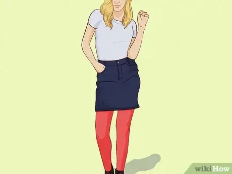 Image titled Wear Red Tights Step 2