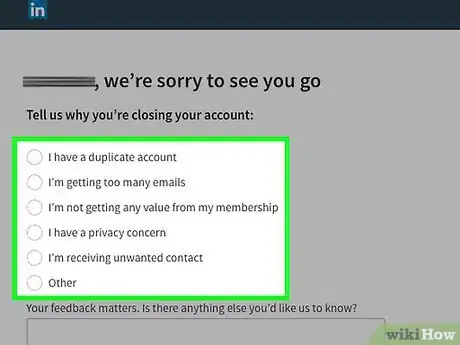Image titled Delete a LinkedIn Account Step 5