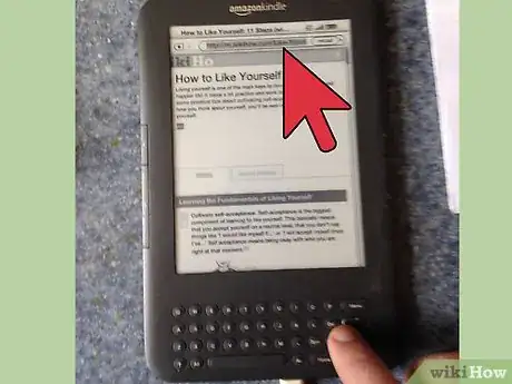 Image titled Use the Experimental (Web) Browser on a Kindle Keyboard Step 6