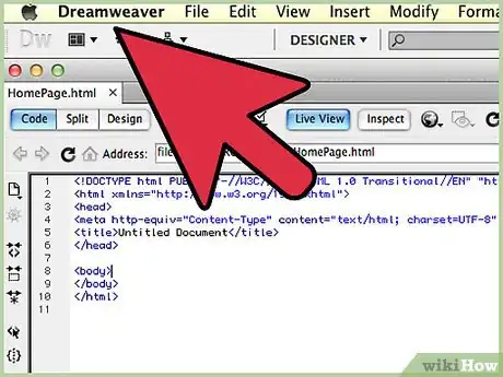 Image titled Make a Web Page Using Dreamweaver Step 4