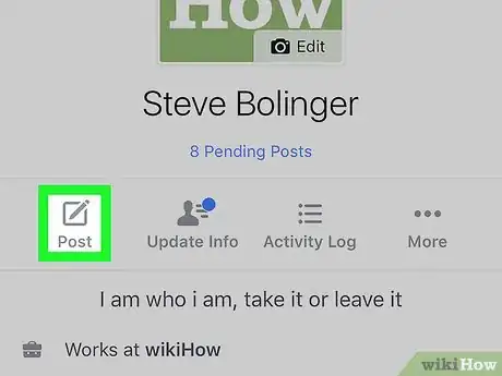 Image titled Tag People in a Facebook Status Step 4