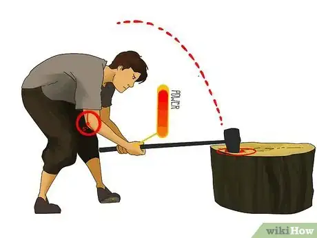 Image titled Split Gnarly Firewood Step 6