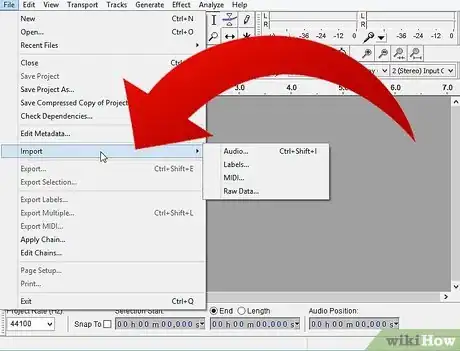 Image titled Import Audio in Audacity Step 3
