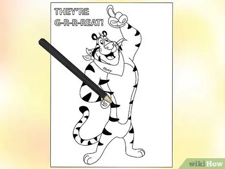 Image titled Draw and Color Tony the Tiger Step 11
