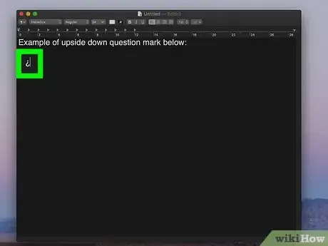 Image titled Do an Upside Down Question Mark on Mac Step 3