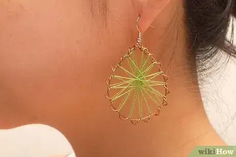 Image titled Make Peruvian Thread Earrings Step 10