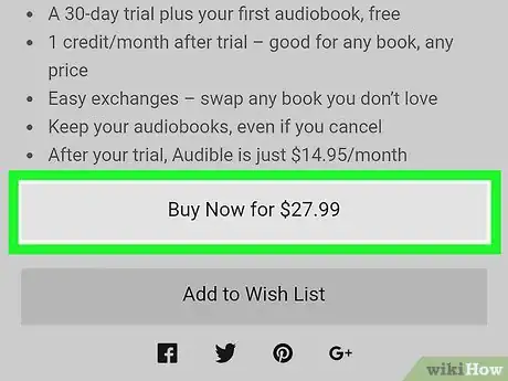 Image titled Purchase an Audible Book on Android Step 7