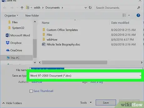 Image titled Convert a Doc File to a Docx File Step 4