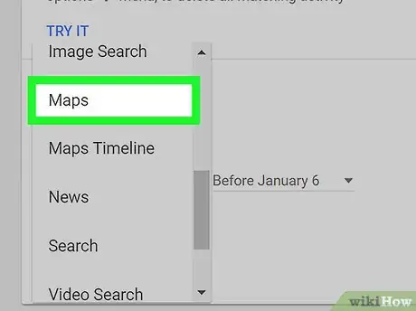 Image titled Clear the History on Google Maps on PC or Mac Step 4