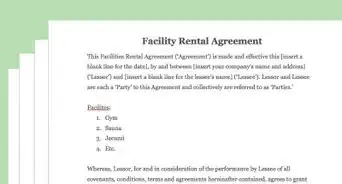 Draft a Sporting Facility Contract