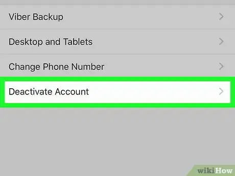 Image titled Delete a Viber Account on iPhone or iPad Step 5