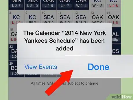 Image titled Get a Calendar Subscription to an MLB Team on an iPhone Step 6