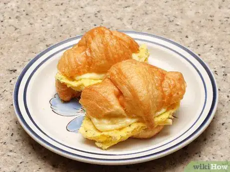 Image titled Make an Egg and Cheese Croissant Sandwich Final