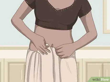Image titled Wear a Saree in Lehenga Style Step 3