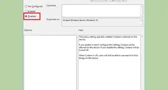 Disable Cortana in Windows 10