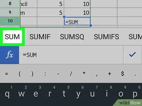 Image titled Total a Column on Google Sheets on Android Step 5