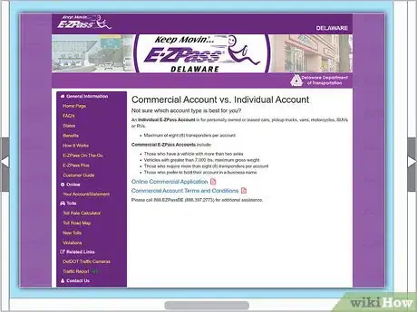 Image titled Get an E‐ZPass Step 4