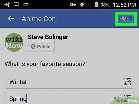 Image titled Create a Poll on a Facebook Event on Android Step 12