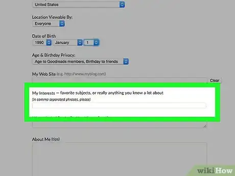 Image titled Manage Your Public Profile Information on Goodreads Step 16